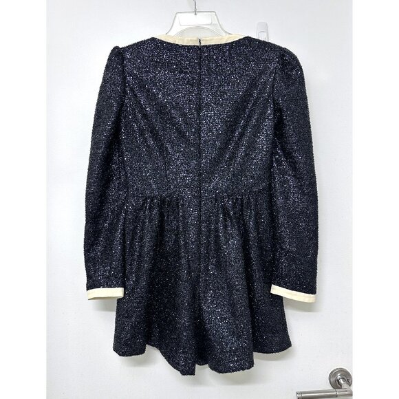 SALONI Glittering Black Jumpsuit with Cream Accents - Picture 10 of 16